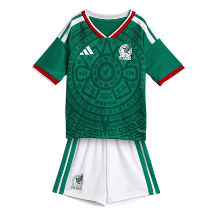Kids Kit Mexico Home Fan Jersey Shirt 2026 World Cup