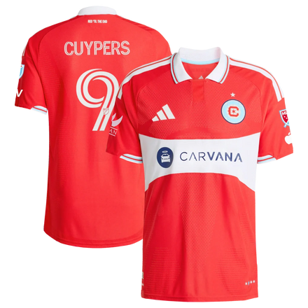Hugo Cuypers Chicago Fire 2026 Forever Red On-Field Patch Jersey - Red