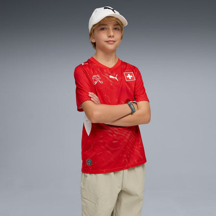 Switzerland National Team Puma Youth 2026 Home Jersey - Red