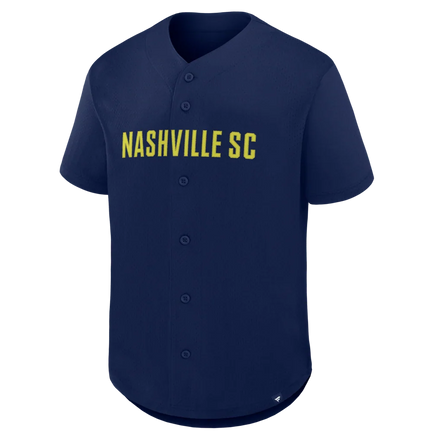 Nashville SC Fanatics Maximum Intensity Button-Up Jersey  - Navy